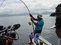 With the Indonesian TV on fishing tour